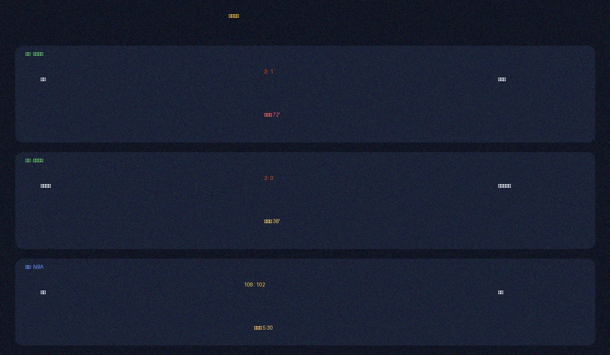 财神棋牌实时比分数据面板展示